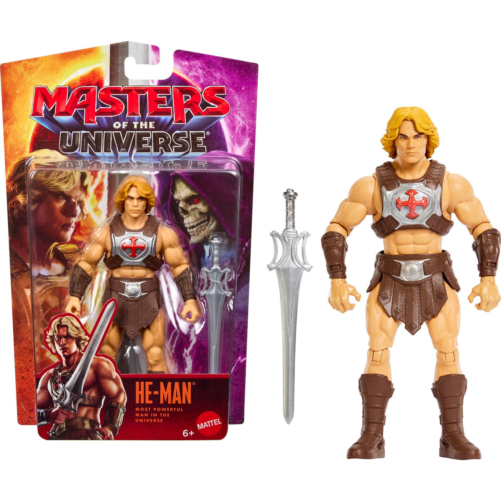 Masters of the Universe 2026 Movie He-Man 5.5" Action Figure Hero Toy & Power Sword, Galitzine