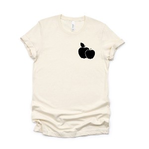 Simply Sage Market Women's Fresh Picked Apples Front and Back Short Sleeve Graphic Tee - 1 of 4