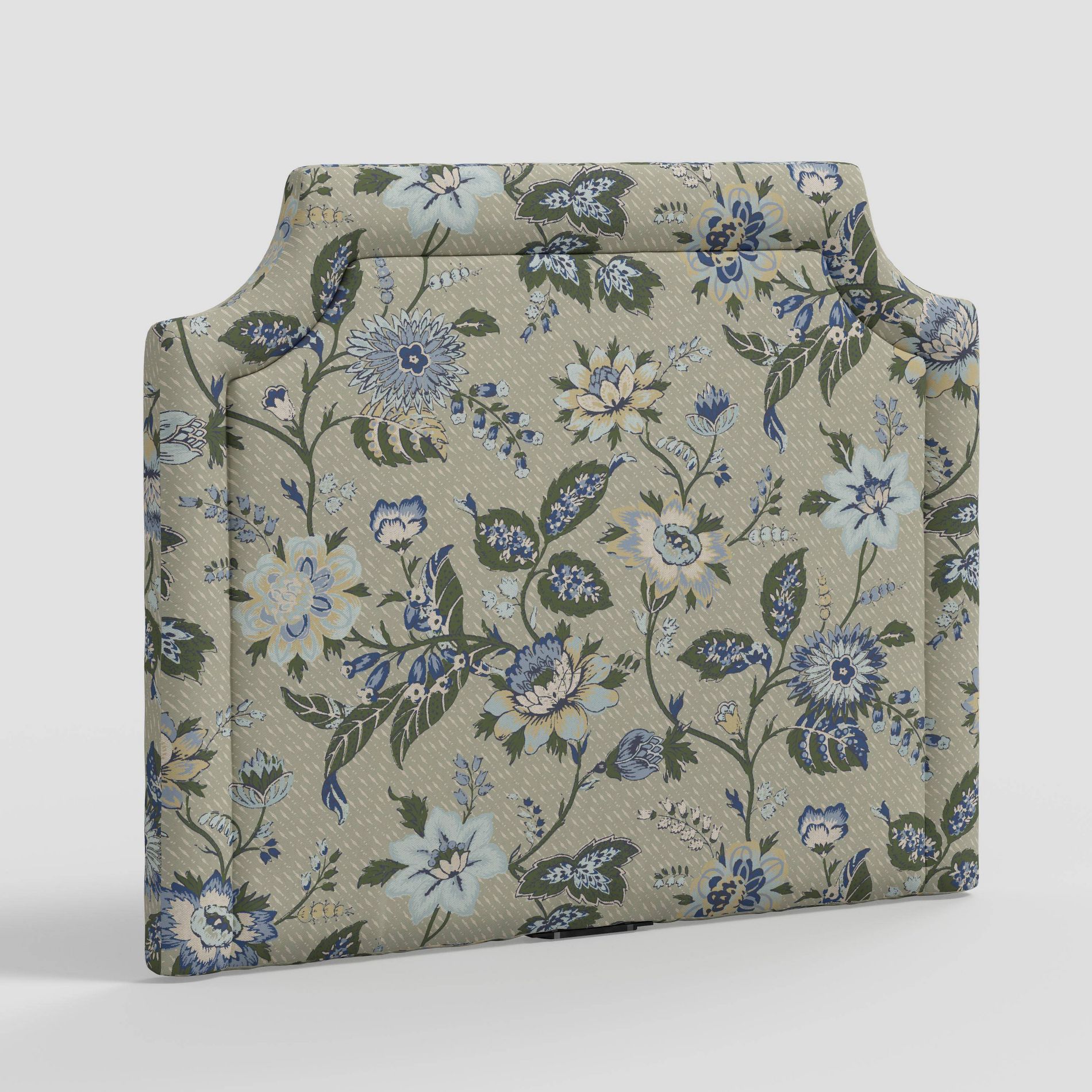 Twin Charlie Notched Border Stick-on-the-Wall Dorm Headboard USB Adelaide Floral Moss - Threshold™