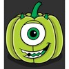 Men's Monsters Inc Halloween Pumpkin Mike T-Shirt - 2 of 4