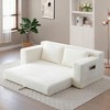 Okak Modern Boneless 2-in-1 Convertible Loveseat Sofa with Memory Foam,Corduroy Futon Couch Sofabed for Living Room, Apartment - 2 of 4