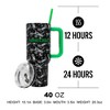 Minecraft Creeper & TNT 40 Oz Black Stainless Steel Tumbler With Handle - 4 of 4