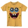 Tee Luv Tee Luv Kids Spongebob Squarepants Face Youth T-Shirt - Banana Yellow Medium - 2 of 4