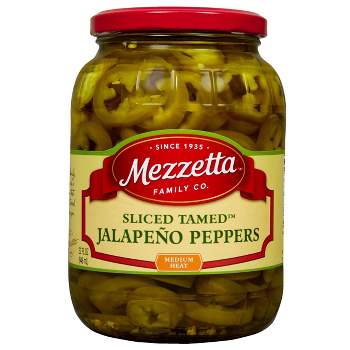Mezzetta Sliced Tamed Jalapeno Peppers Medium Heat - 32oz