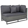 Maggift Outdoor Patio Seating Sets, Distinctive Conversation Friendly Design, Perfect for Gardens, Patios, Living Spaces, Gray, 124.7"*52"*27" - 3 of 4