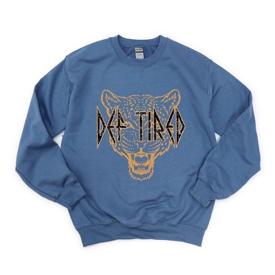 Simply Sage Market Women's Graphic Sweatshirt Def Tired Cheetah