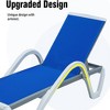 SKRAN Adjustable Aluminum Outdoor Pool Patio Chaise Lounge with Arm All Weather Pool Chairs for Outside,Beach - 4 of 4