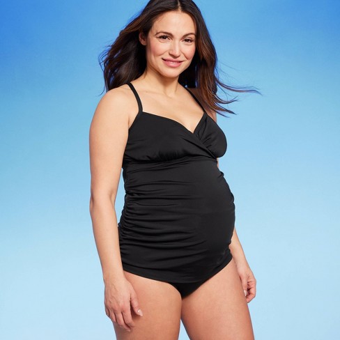 Tankini Maternity Swimsuit - Isabel Maternity by Ingrid & Isabel™ Black S