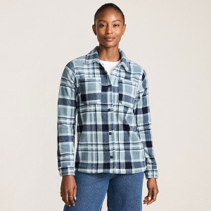 Lands' End Women's Anyweather Fleece Shirt Jacket - 1 of 4