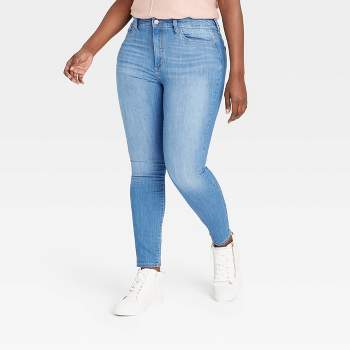 Women's Plus Size High-rise Skinny Jeans - Universal Thread™ Light Blue 20w  : Target