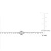 EVERLY JEWELRY | Sterling Silver 7/8 CT TW Lab-Grown Diamond Station Necklace, 16-inch - 4 of 4