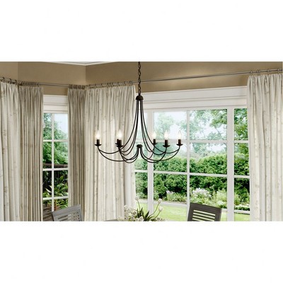 Imperial Bronze 6-Light Steel Chandelier
