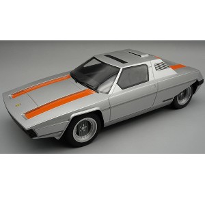 1976 Ferrari 308 GT Rainbow By Bertone Silver Metallic with Orange Stripes "Mythos Series"  1/18 Model Car by Tecnomodel - 1 of 3