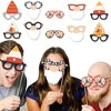 Big Dot of Happiness Fall Gnomes Glasses - Paper Card Stock Autumn Harvest Party Photo Booth Props Kit - 10 Count - 2 of 4