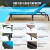 VEVOR Chaise Lounge Chair Outdoor, Aluminum Patio Lounge Chair with Adjustable 5-Position, Folding Pool Lounge Chair - 3 of 4