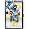 Trends International NFL Los Angeles Chargers - Justin Herbert 22 Framed Wall Poster Prints - 3 of 4