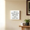 Slickblue Funny Facial Expression Wood Sign – Inside Voice Quote – 7x7 Rustic Wall Decor, Color Options - 2 of 3