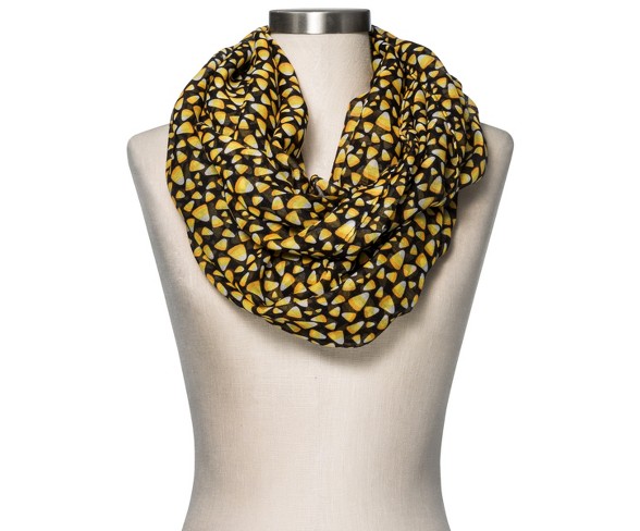 Women's Halloween Candy Corn Infinity Scarf - Manhattan Scarf Co.
