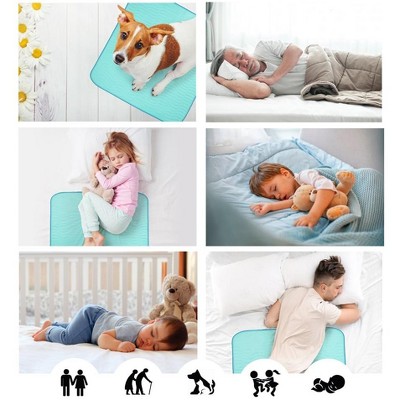 Improvia Blue Heavy Absorbency Reusable Bed Pads, 18" x 24"