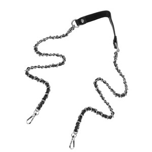 Unique Bargains Metal Corrosion-Resistant PU Leather Purse Flat Chain Strap - 1 of 4