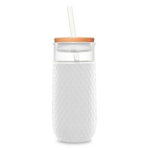 Ello Devon 18oz Glass Tumbler With Lid : Target