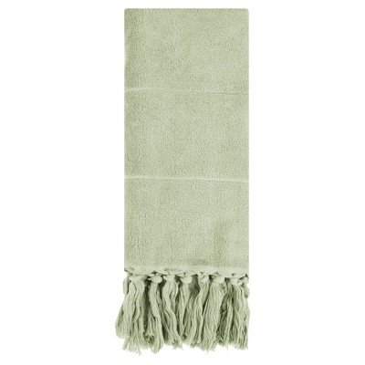 REGALWOVEN Cotton Bathroom Hand Towel with Tassel 14" x 30" 2 Pcs