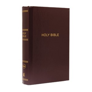 NKJV, Pew Bible, Large Print, Hardcover, Burgundy, Red Letter Edition - by  Thomas Nelson - 1 of 1