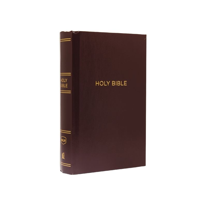 NKJV, Pew Bible, Large Print, Hardcover, Burgundy, Red Letter Edition - by  Thomas Nelson, 1 of 2