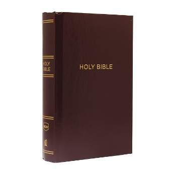 NKJV, Pew Bible, Large Print, Hardcover, Burgundy, Red Letter Edition - by  Thomas Nelson