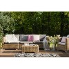 LunaLulinlk Ivory Green Leaf Modern, Textured Cut Pile 1'11" x 3'7" Rectangle Throw Rug - 4 of 4