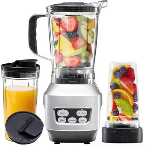 JIONJOY 800W Ice Crushing Blender Set – Home Kitchen Blender for Milkshakes, Sauces, Juices, 3 Travel Cups - 1 of 4
