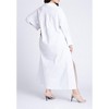 ELOQUII Women's Plus Size Collared Maxi Shirt Dress - 3 of 3