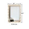 Wooden Wavy Mirror Art Decorative Mirrors,Rectangle Mirror,Bedroom Wall Mirror,Sitting Room Mirrors,Entrance Way Mirror-The Pop Home - 4 of 4