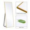 Dovelina Metal Framed Rectangular Full Length Mirror Freestanding Mirror Large Mirror - 4 of 4