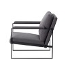 DOMETOUR 26.8” Metal Frame Accent Armchair - 3 of 4