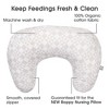Boppy Nursing Pillow Organic Cotton Cover - Beige Check Quilt - 2 of 4