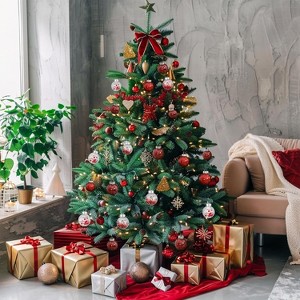 30 Pcs Christmas Ball Ornaments, 2.36 Inch/6 Cm Christmas Balls, Decorative Baubles, Shatterproof Christmas Tree Ball for Holiday Party Decoration - 1 of 4
