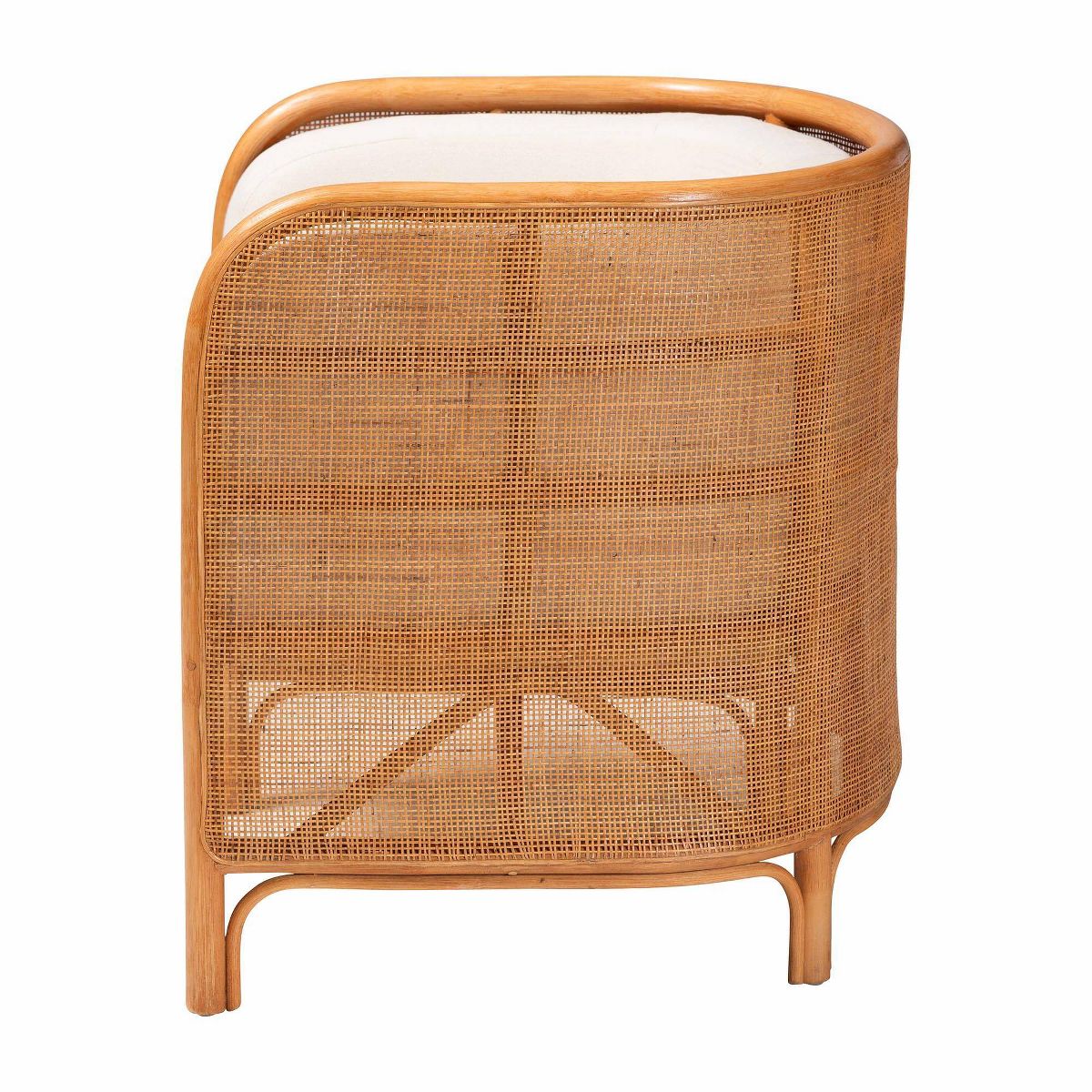 bali & pari Bandung Rattan Accent Chair Light Honey