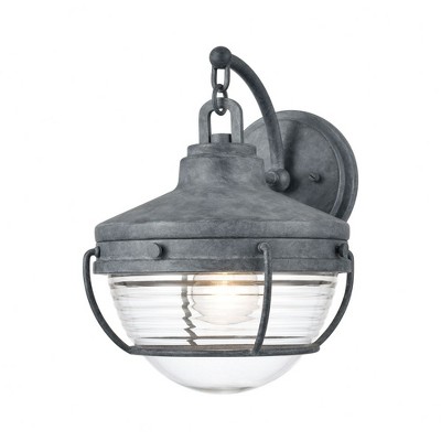 Elk Home Eastport 1 - Light Wall Light in  Aged Zinc