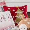 Comet & Cupid Holiday Decorative Pillow Red - Merry & Bright - 3 of 4