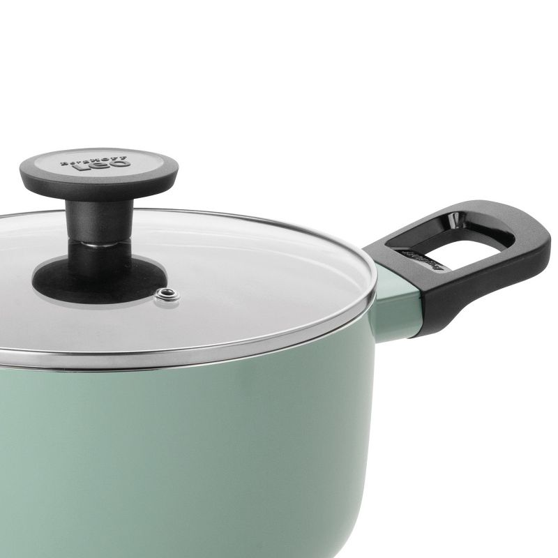 BergHOFF Sage and Slate Non-stick Aluminum Stockpot With Glass Lid, 4 of 10