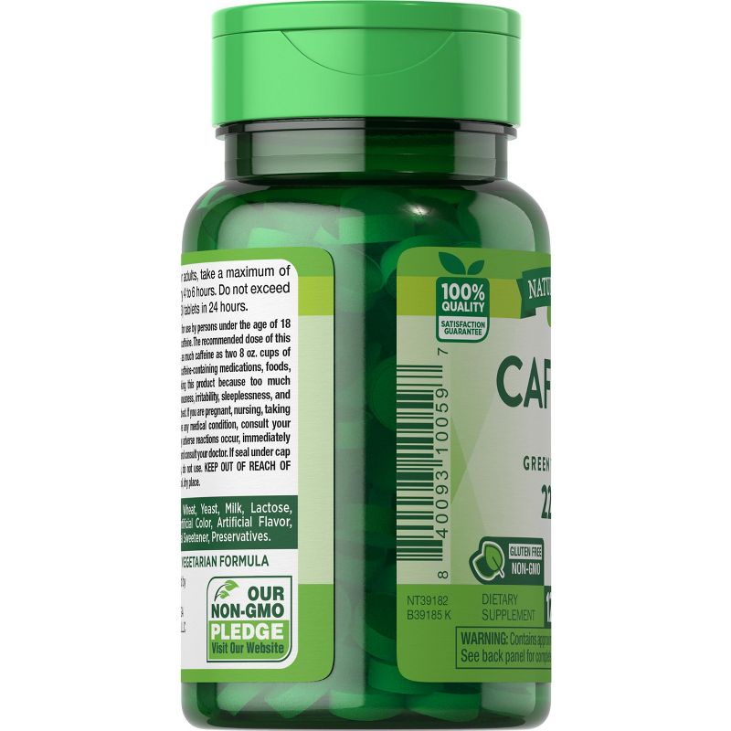 Nature's Truth Caffeine 220mg with Green Tea Extract | 120 Tablets, 4 of 5