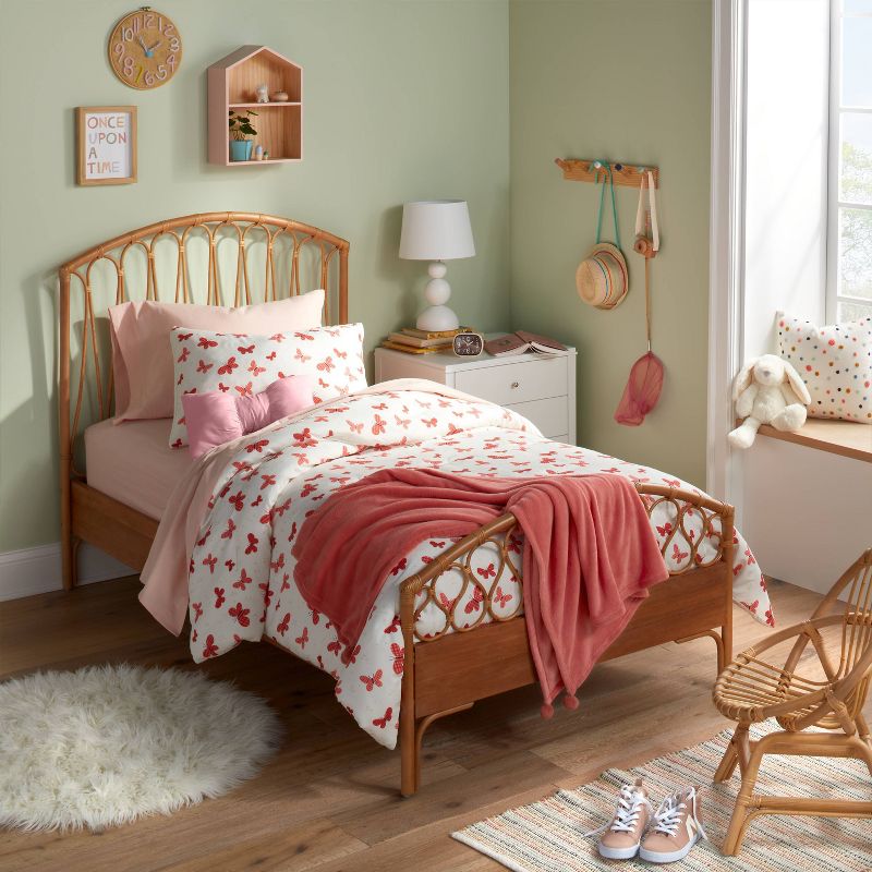 Butterfly Value Multi-Piece Kids' Bedding Set Rose - Pillowfort™, 2 of 14