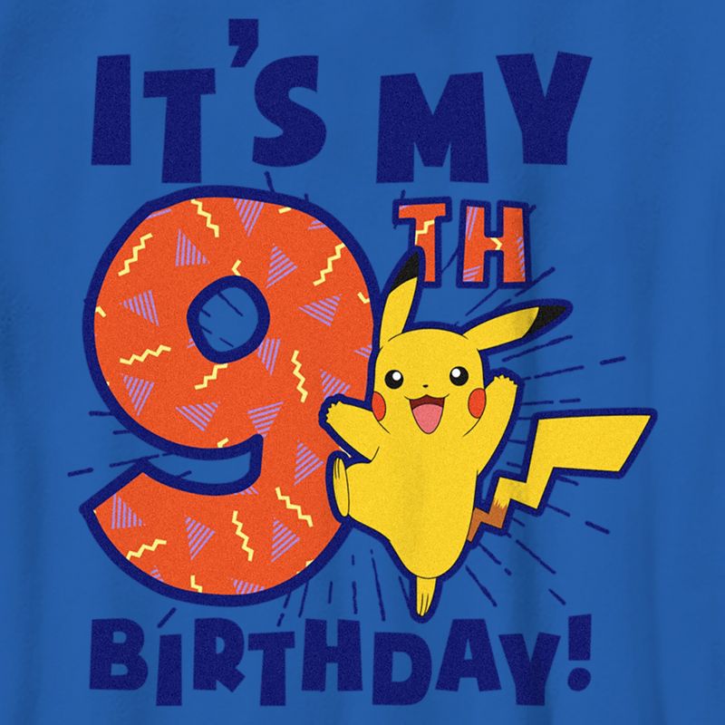 Boy's Pokemon It’s My 9th Birthday Pikachu T-Shirt, 2 of 6
