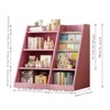 ALEXOUN Wooden Kids Bookshelf with Sling Book Rack - 4-Tier Bookcase & Toy Storage Organizer,Space-Saving Design for Toddler Room, Playroom - 3 of 4