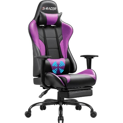 LACOO Gaming Chair Carbon Style Fiber with Massage