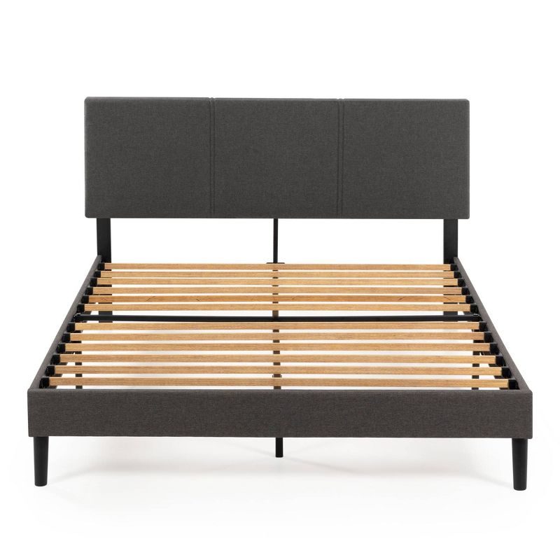 Cambril Upholstered Platform Bed Frame with Sustainable Bamboo Slats Gray - Zinus, 1 of 10