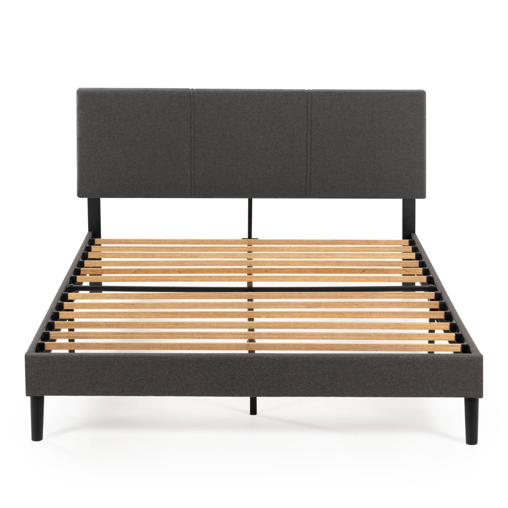 Photos - Wardrobe Zinus Queen Cambril Upholstered Platform Bed Frame with Sustainable Bamboo Slats 