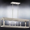 Urban Ambiance Luxury Modern Farmhouse Chandelier 11''H x 40''W,  Brushed Nickel Finish,  Ballina Collection, UHP3950 - 4 of 4