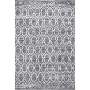 Nuloom Indoor And Outdoor Jamie Area Rug, Square 8', Gray : Target